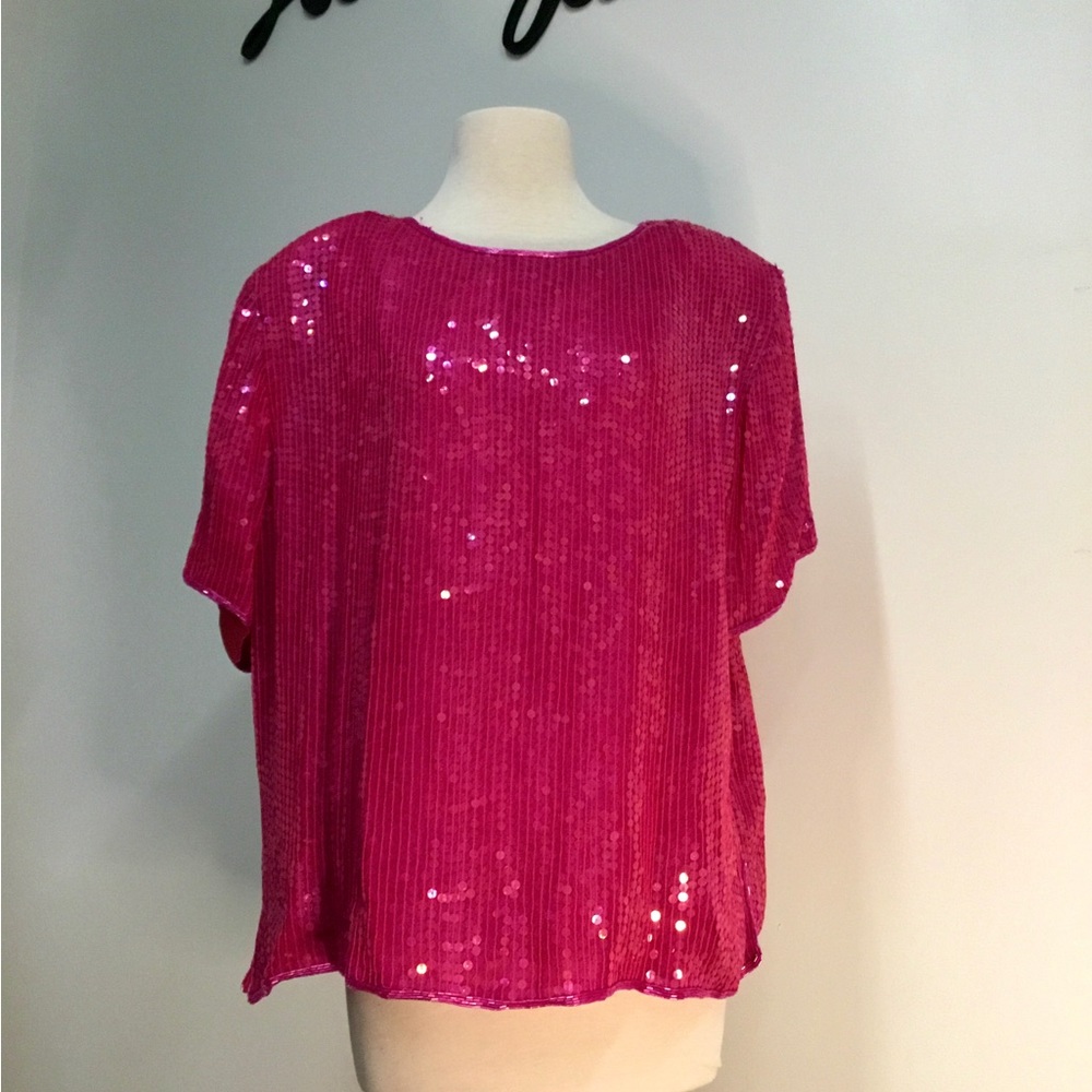 Sequined Silk Top **SOLD**